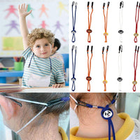 New Lyfreen 10packs Kids Face Lanyards Adjustable Face Chain Holder Strap with Clips Cute Animals Ear Saver Holder Glasses Holder Necklace Eyeglasses String Lanyards Holders Around Neck