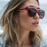 Quay Hollywood Nights Sunglasses - Red / Smoke Lens