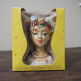 Paperclip Holder Bad Hair Day Bust Woman Desk, Magnetic, Great for home or office