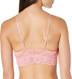 Brand new Mae Women's Lace Wire free Padded Bralette in Coral, Sz M