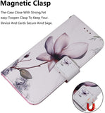 EMAXELER Google Pixel 3A XL Case Cover Shockproof Stylish PU Leather Flip Folio Bookstyle Slim Wallet Protection Case Magnetic Stand Card Slot Case for Google Pixel 3A XL TXC Magnolia