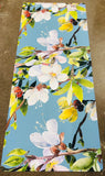 New Stunning Magnolia Washable non slip Accent Floor Mat Blue by Harman Goods, 19.5 x 47