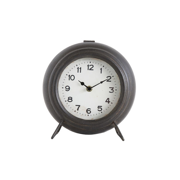 New Wayfair Item! Great Quality Metal Mantel Clock, Black By Charlton Home, Retails $104+