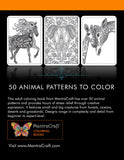Adult Colouring Book: Stress Relieving Animal Designs Paperback