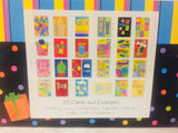 25 All Occasion Greeting Cards with envelopes in accordion style folder by Marian Heath!
