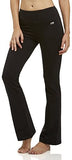 New Marika Women's Carrie Tummy Control Bootleg Pant with 32" inseam, Black, sz L!