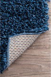 New nuLOOM OZSG02N Marleen Plush Shag Rug, 4' x 6', Navy! Made in Turkey! Retails $150 W/Tax!