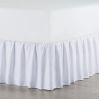 Brand new Martex Ruffle Bed Skirt, Queen, White! Detailed with ruffles on three sides for a romantic look!