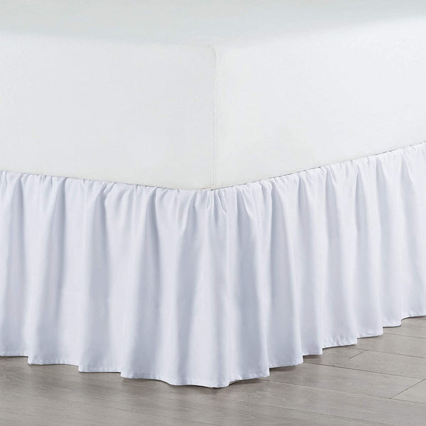 Brand new Martex Ruffle Bed Skirt, Queen, White! Detailed with ruffles on three sides for a romantic look!