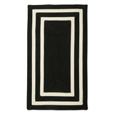 New Wayfair Indoor/Outdoor Great Quality Hand Braided Stain Resistant Area Rug Runner 2 Ft X 7 Ft, Black & White! Retails $250+