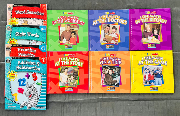 BUILD YOUR OWN LIBRARY with this Amazing Book Collection! Educational Math Lot!  Includes all 10 Books