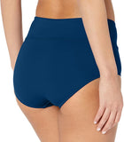 New with tags! Maxine Of Hollywood Women's Wide Band Full Bikini Bottom Swimsuit in Navy, Sz 16!