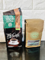 New in package! McCafe Premium Roast Medium Dark Ground & Organic Rainforest Chocolate Dark Blend Ground, BB: 3/23, 6/22