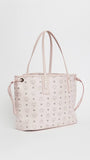 New Authentic Mcm Women's Medium Liz Reversible Shopper in Powder Pink, SMALL CLUTCH NOT INCLUDED, Retails $840+