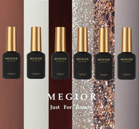 New in box! MEGIOR Gel Nail Polish Set, Classic 6 Colours Glitter Gel Nail Polish Series!