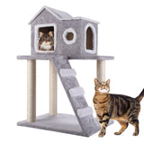 New Melior 2 Tier Cat Tree Condo Tower with Scratching Posts!