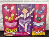 Melissa & Doug Mix 'n Match Wooden Peg Puzzle (8 pcs) Ballerina