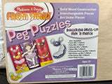 Melissa & Doug Mix 'n Match Wooden Peg Puzzle (8 pcs) Ballerina