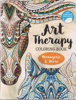 Brand new Art Therapy Menagerie & More adult colouring book, Paperback, 128 Pages, Retails $16+