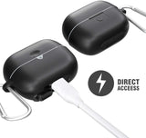 New Meritcase AirPods Pro Case Shockproof and Durable Waterproof Case for AirPods Pro for Apple Airpods Pro, Compatible with Wireless Charging, Visible LED! Hook not Included!