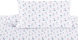 Softan Full Bed Sheet Set for Kids, 4 PC Mermaid Printed Brushed Microfiber Children Bedding Set, Super Soft & Easy Care, 1 Flat Sheet, 1 Deep Pocket Fitted Sheet, and 2 Pillow Cases