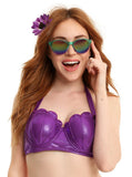 New with tags! Disney The Little Mermaid Ariel Cosplay Swim Top, Sz M!