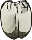 Meshed Up Collapsible Basket, tons of storage uses! Great for laundry, toy storage & more! BLACK