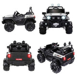 New Fully Assembled METAKOO 12V 10Ah Ride On Kids Electric Truck with Remote Control, Double Open Doors, Safety Belt & Spring Suspension, LED Lights, USB/ Bluetooth Player and Horn Button! 2WD/4WD!!  WHITE! Retails $459+