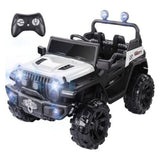 New Fully Assembled METAKOO 12V 10Ah Ride On Kids Electric Truck with Remote Control, Double Open Doors, Safety Belt & Spring Suspension, LED Lights, USB/ Bluetooth Player and Horn Button! 2WD/4WD!!  WHITE! Retails $459+