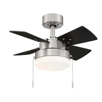 New Hampton Bay Metarie II 24 in. Indoor Brushed Nickel Ceiling Fan with Light