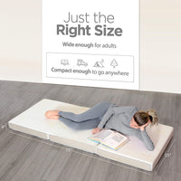 New Milliard Tri Folding Mattress with Washable Cover Space Saver Single Size (75 inches x 25 inches x 4 inches)