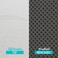 New Milliard Tri Folding Mattress with Washable Cover Space Saver Single Size (75 inches x 25 inches x 4 inches)