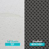 New Milliard Tri Folding Mattress with Washable Cover Space Saver Single Size (75 inches x 25 inches x 4 inches)