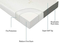 New Milliard Tri Folding Mattress with Washable Cover Space Saver Single Size (75 inches x 25 inches x 4 inches)