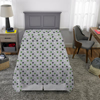 New Minecraft Twin 4 Piece Bed Set + Bonus Bag