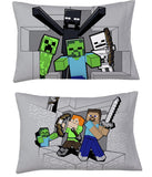 New Minecraft Twin 4 Piece Bed Set + Bonus Bag