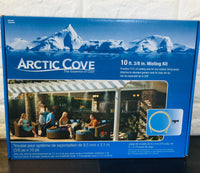 New in box! Arctic Cove 3/8 in. x 10 ft. Misting Kit! Attaches to any standard garden hose. For outdoor use with cold water only