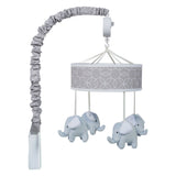 Trend Lab Grey and White Circles Musical Crib Mobile