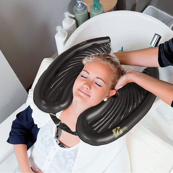 Mobile Salon Inflatable Basin for Washing Hair in Bed and at Home, Retails $73+