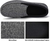 New RockDove Men's Moc Slipper with SILVADUR Anti-Odor Protection, Sz 9!