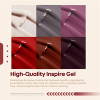New in box! Modelones Gel Nail Polish 6 Colors, Gel Polish Set Purple Red Nail Gel Polish Soak Off Gel Polish Kit for Starters DIY Home