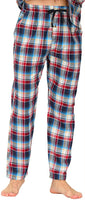 New MoFiz Men's Pajama Pants Sleep Lounge Pants 100% Cotton Multi Red/Blue Plaid, Sz XXL! Retails $30+