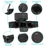 New Stroller Organizer Momcozy Multifunctional Baby Storage Bag with Detachable Pocket, Mobile Phone Pocket, 2 Cup Holders & Shoulder Strap