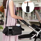 New Stroller Organizer Momcozy Multifunctional Baby Storage Bag with Detachable Pocket, Mobile Phone Pocket, 2 Cup Holders & Shoulder Strap