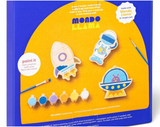 New in box! 3pk Paint-Your-Own Wood Space Set - Mondo Llama