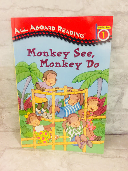 Brand new Monkey See, Monkey Do! All Aboard Reading Level 1 Paperback, 32 Pages!