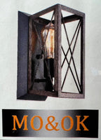 New MO&OK Outdoor Porch Light Dusk to Dawn Aluminum Waterproof Wall Sconce Lantern Farmhouse Outdoor Wall Lamp Light Fixture E26 Socket