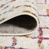 New JONATHAN Y Moroccan Hype Boho Vintage Diamond Ivory/Multi 3 ft. x 5 ft. Area Rug