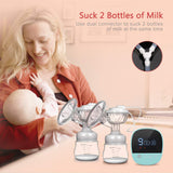 New in box! Electric Breast Pump - MOSFiATA Rechargeable Nursing Breastfeeding Pump with Massage Mode, LCD Smart Touch Screen, 3 Modes (9 Suction Levels Each) and Backflow Protector BPA Free