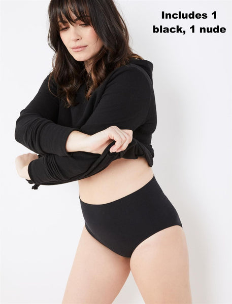 New with tags! POST PREGNANCY PANTY SHAPER (2 PACK). Includes 1 Nude, 1 Black, Sz L/XL!